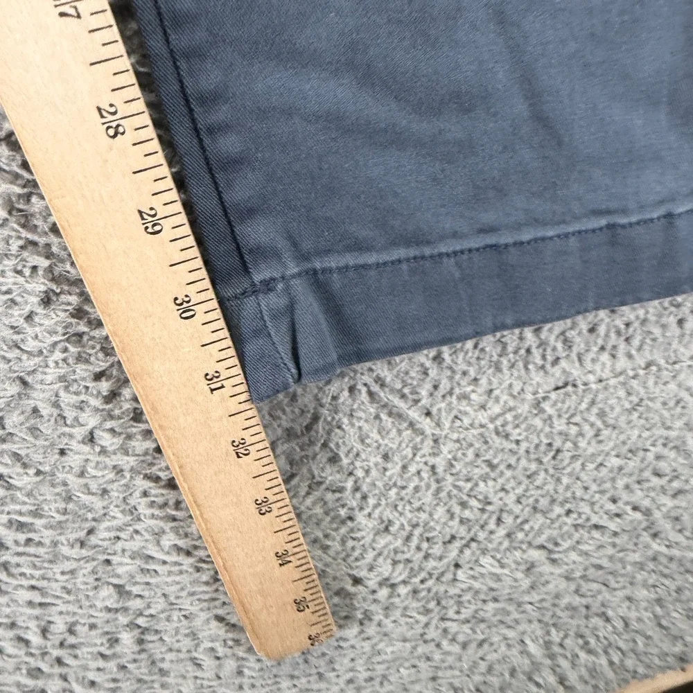 J.Crew Flex Pant Mens 32x32 Blue Cotton Chino Straight Slim Business Stretch